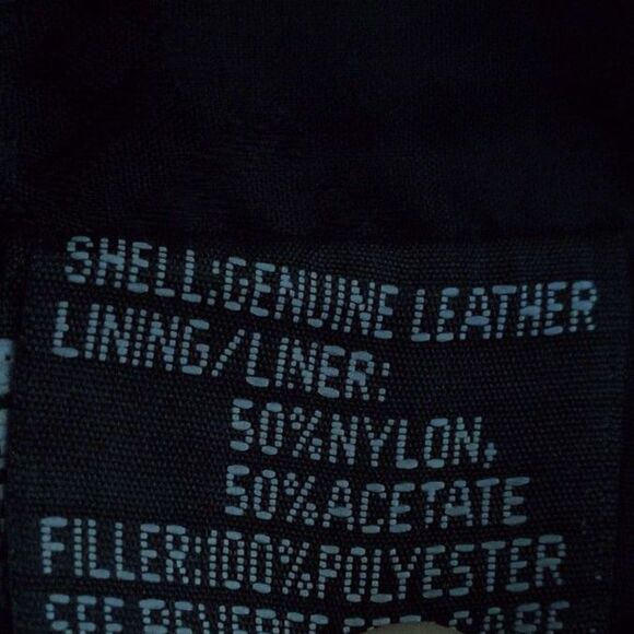 Men's Hudson Genuine‎ Leather Motorcycle Style Black Vest, Size M - Picture 6 of 7